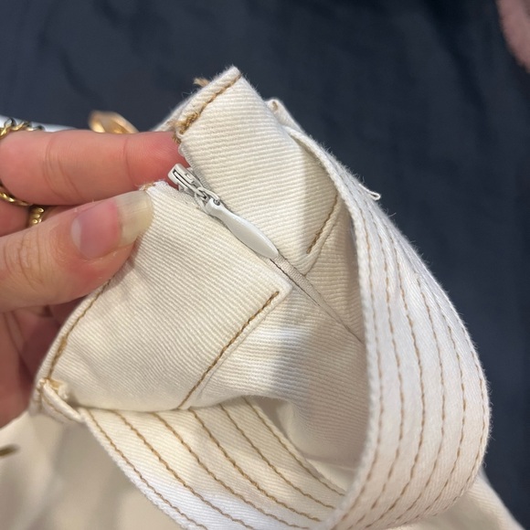 Cider skirt denin mid waist belted size xs NEVER WORN - Picture 3 of 6